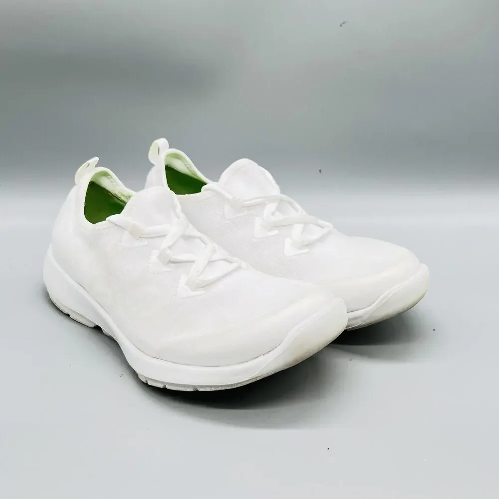OOFOS Shoes Womens 8.5 White Mesh Low Top Walking Athletic Sneakers Comfort